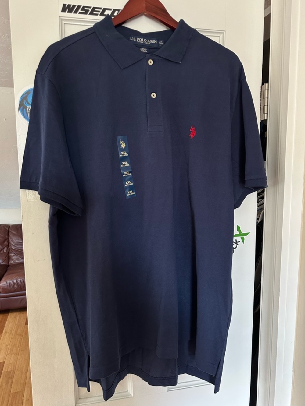 U.S. Polo Assn. Navy Polo with Red Embroidered Logo